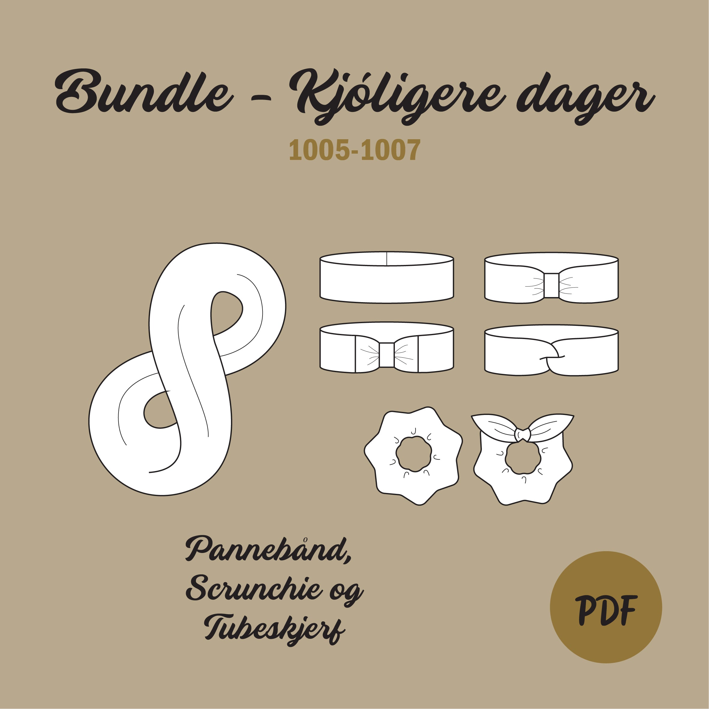 Bundle Kjøligere Dager - Symønster PDF