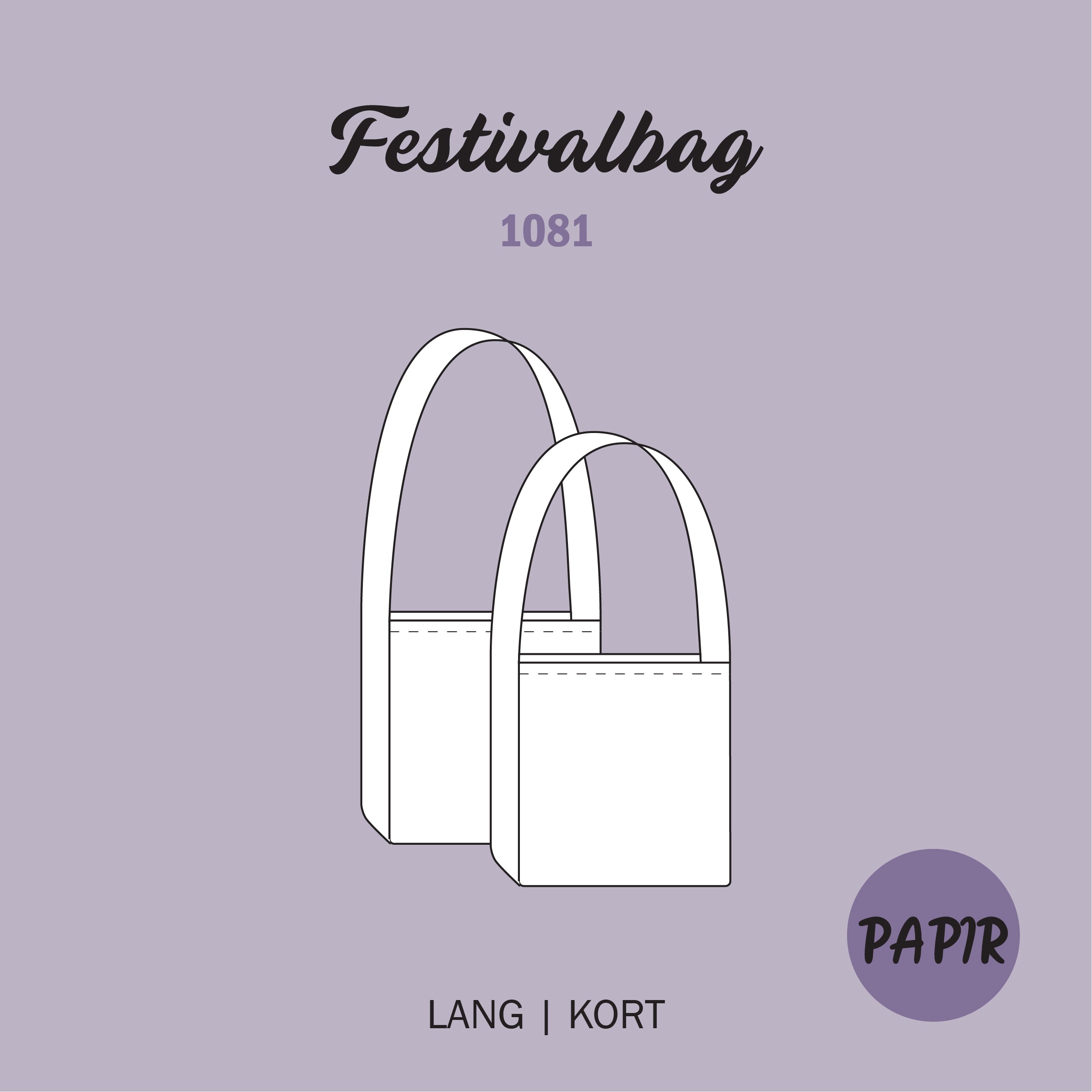 Festivalbag - Symønster PAPIR