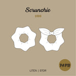 Scrunchie - Symønster PAPIR