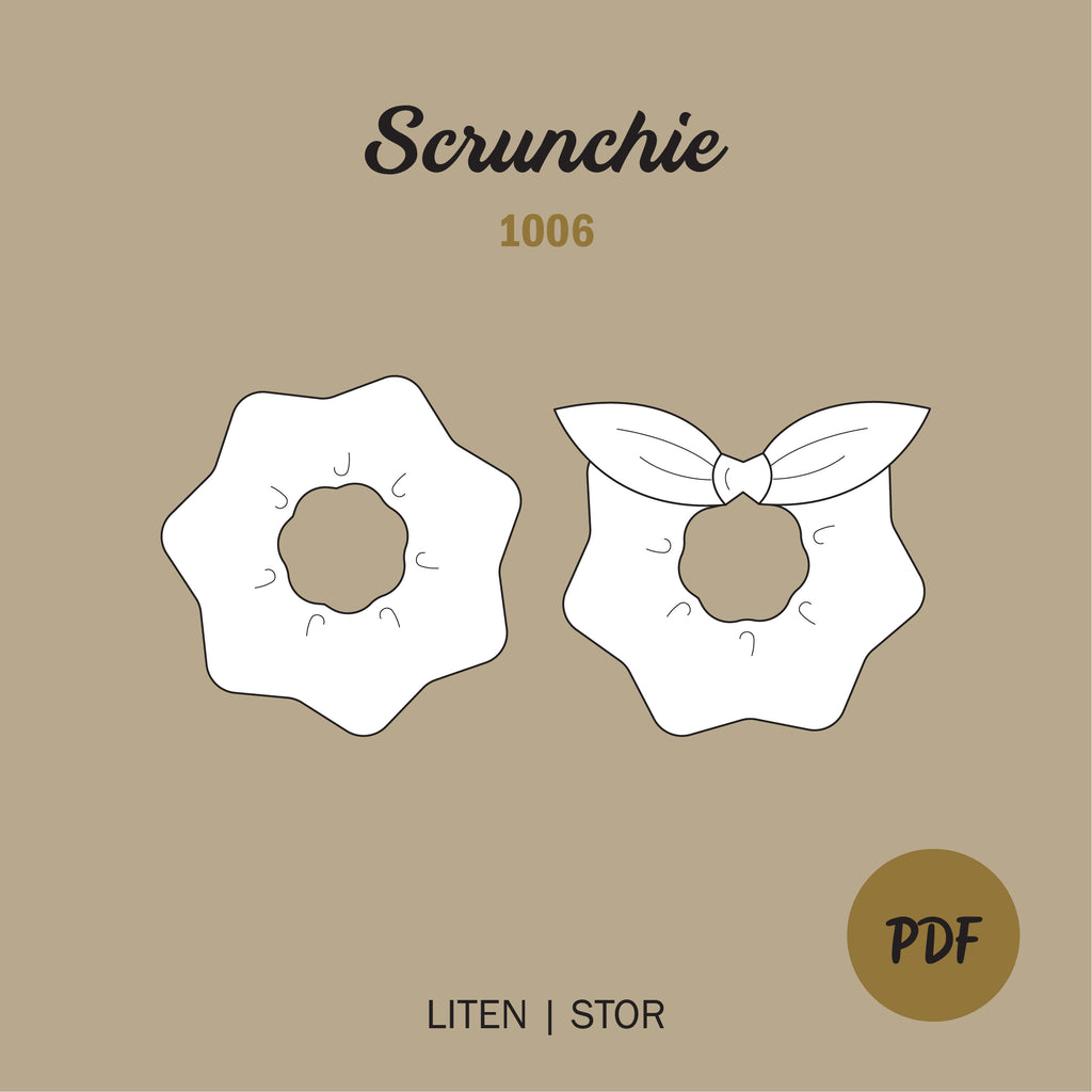 Scrunchie - Symønster PDF