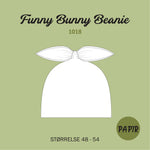 Funny Bunny Beanie - Symønster PAPIR