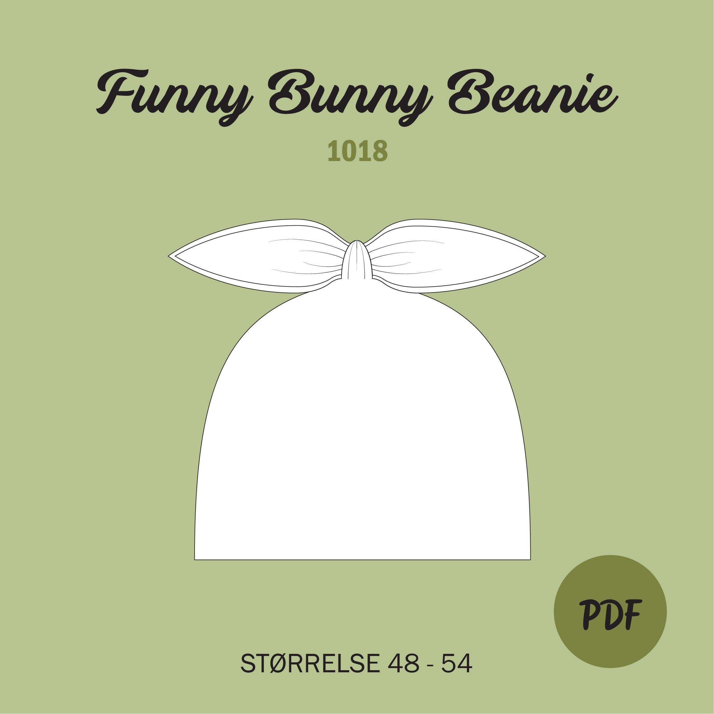 Funny Bunny Beanie - Symønster PDF