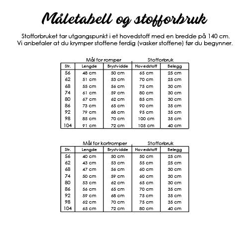 Romper i en fei - Kolleksjon - Symønster PDF