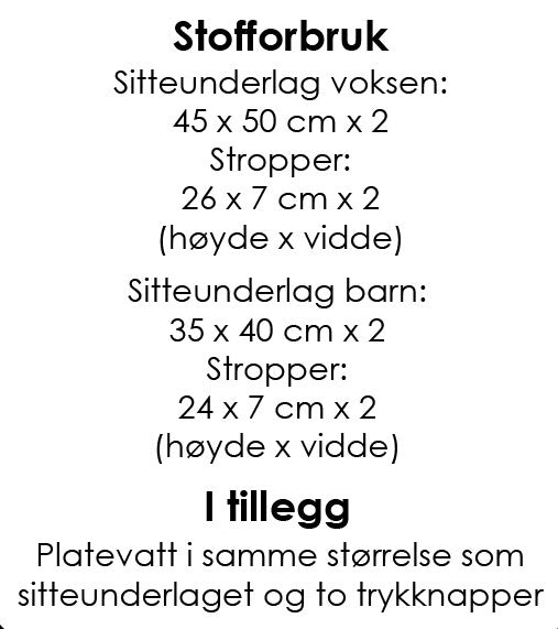 Sitteunderlag - Symønster PDF