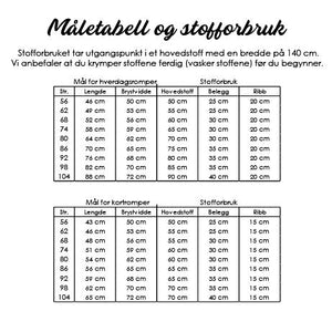 Hverdagsromper i en fei - Symønster PDF